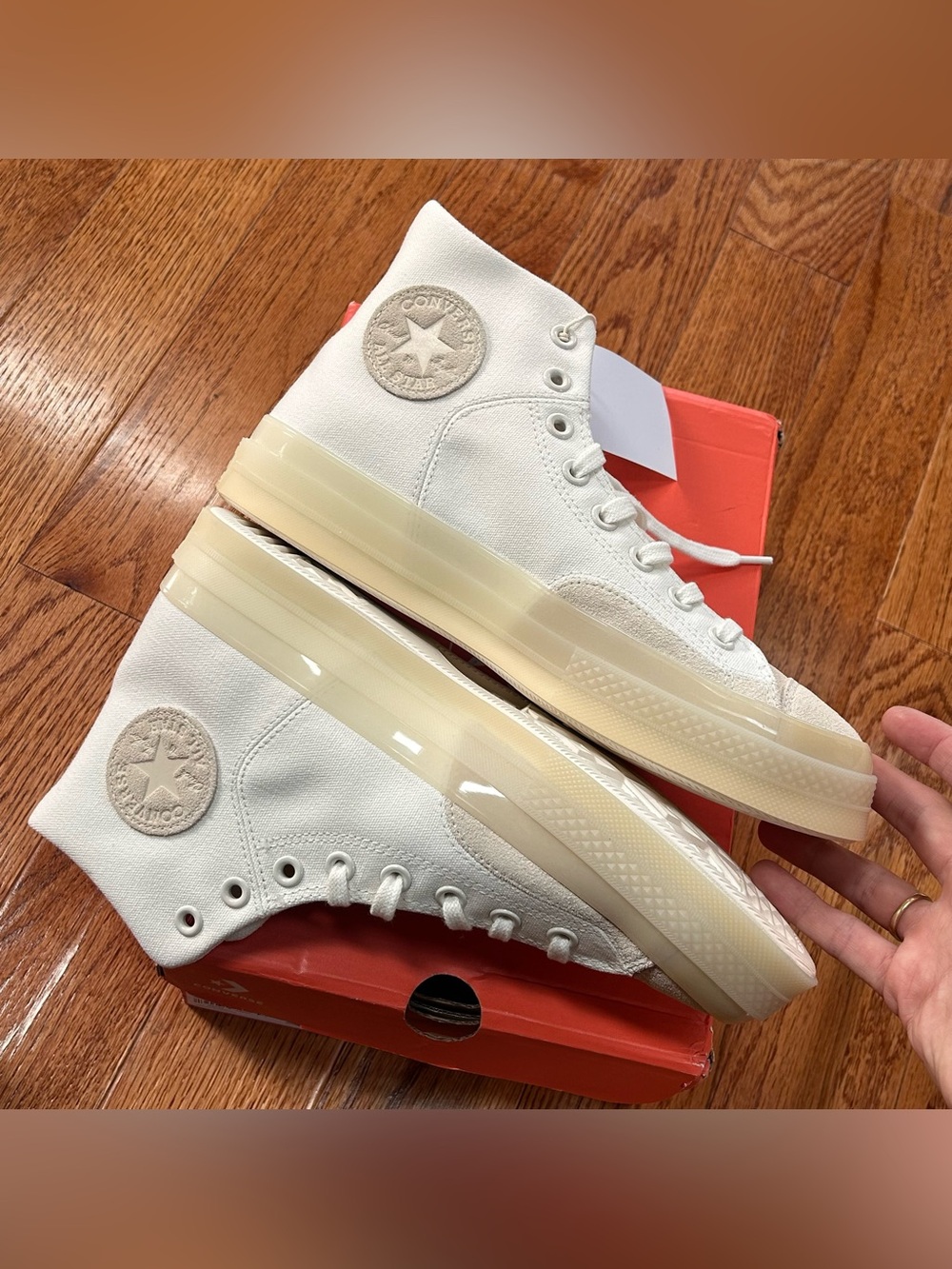Converse Chuck 70 Marquis Vintage White Hi Sneakers A03426C 7.5 Men’s 9.5 Womens